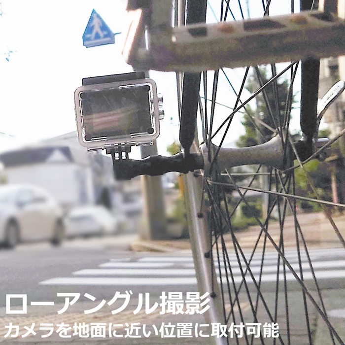 ゴープロカメラバイクマウント ホイールマウント 金属製