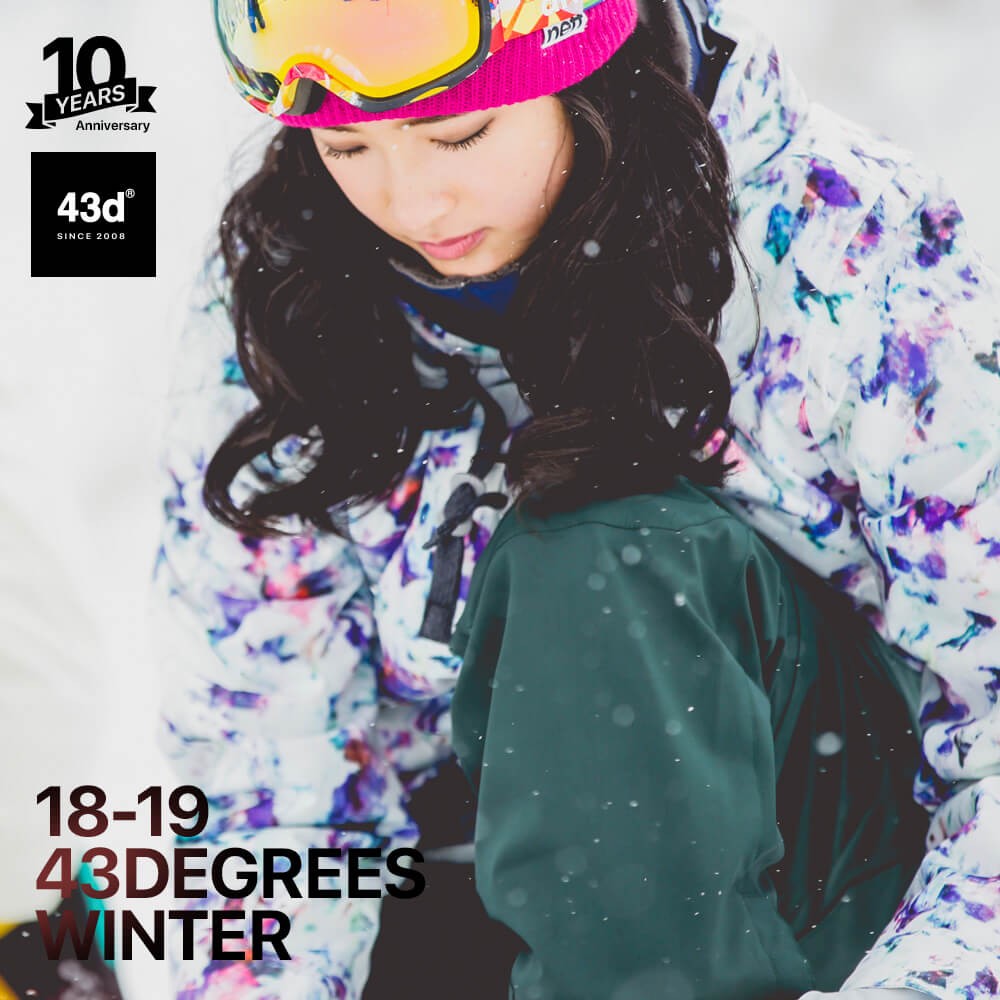 43DEGREES スノボウェア スキーウェアマテリアルジャケット+