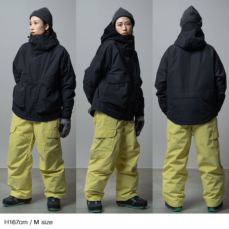 43d スノーボードウェア ブラック 3L-4L 43DEGREES スノーボードウェア メンズ ユニセックス ジャケット