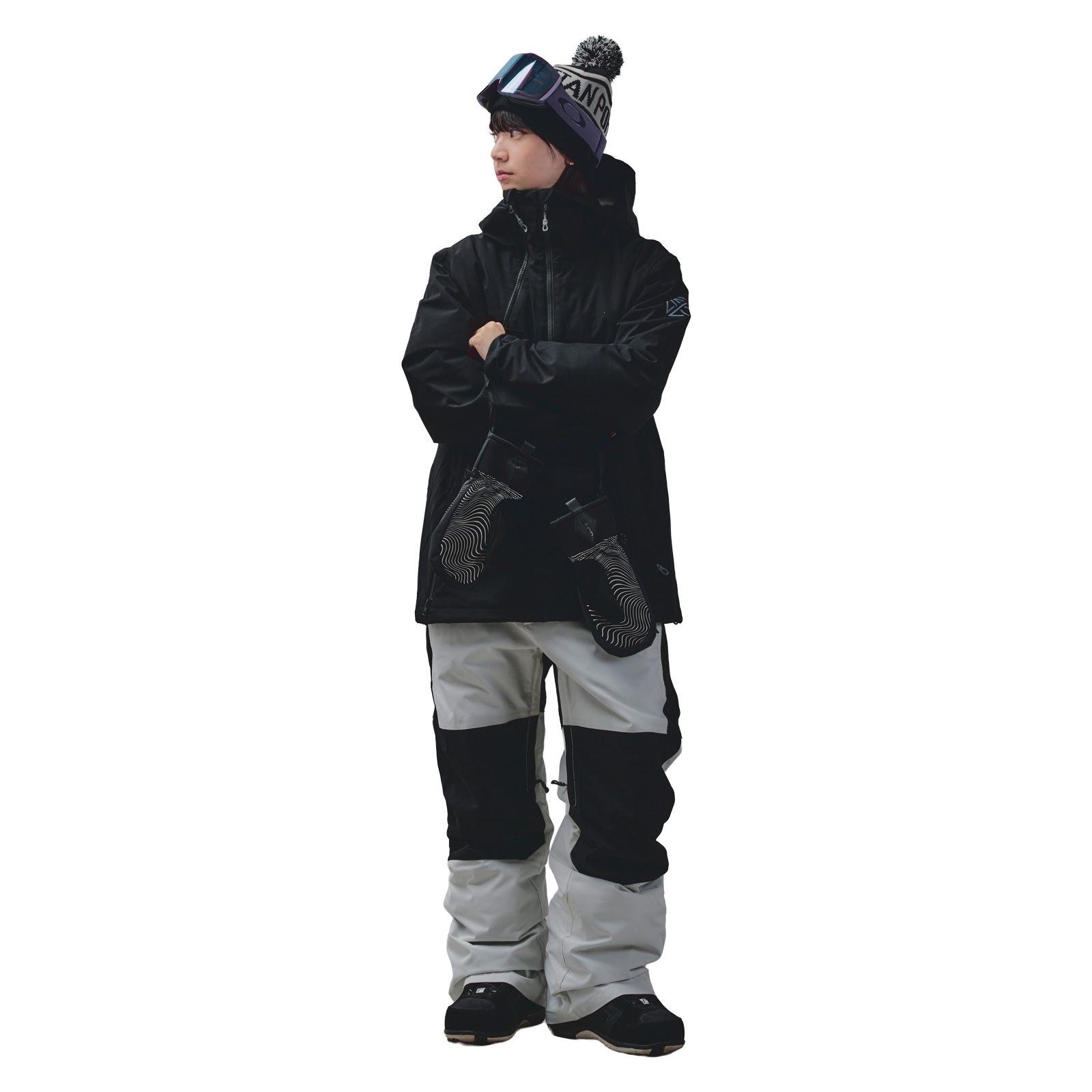 [最終値下]24-25限定SIX スノーボードウェア ブラック Lパンツセット 686 シックスエイトシックス GORE-TEX 3L ATV ユニセックス