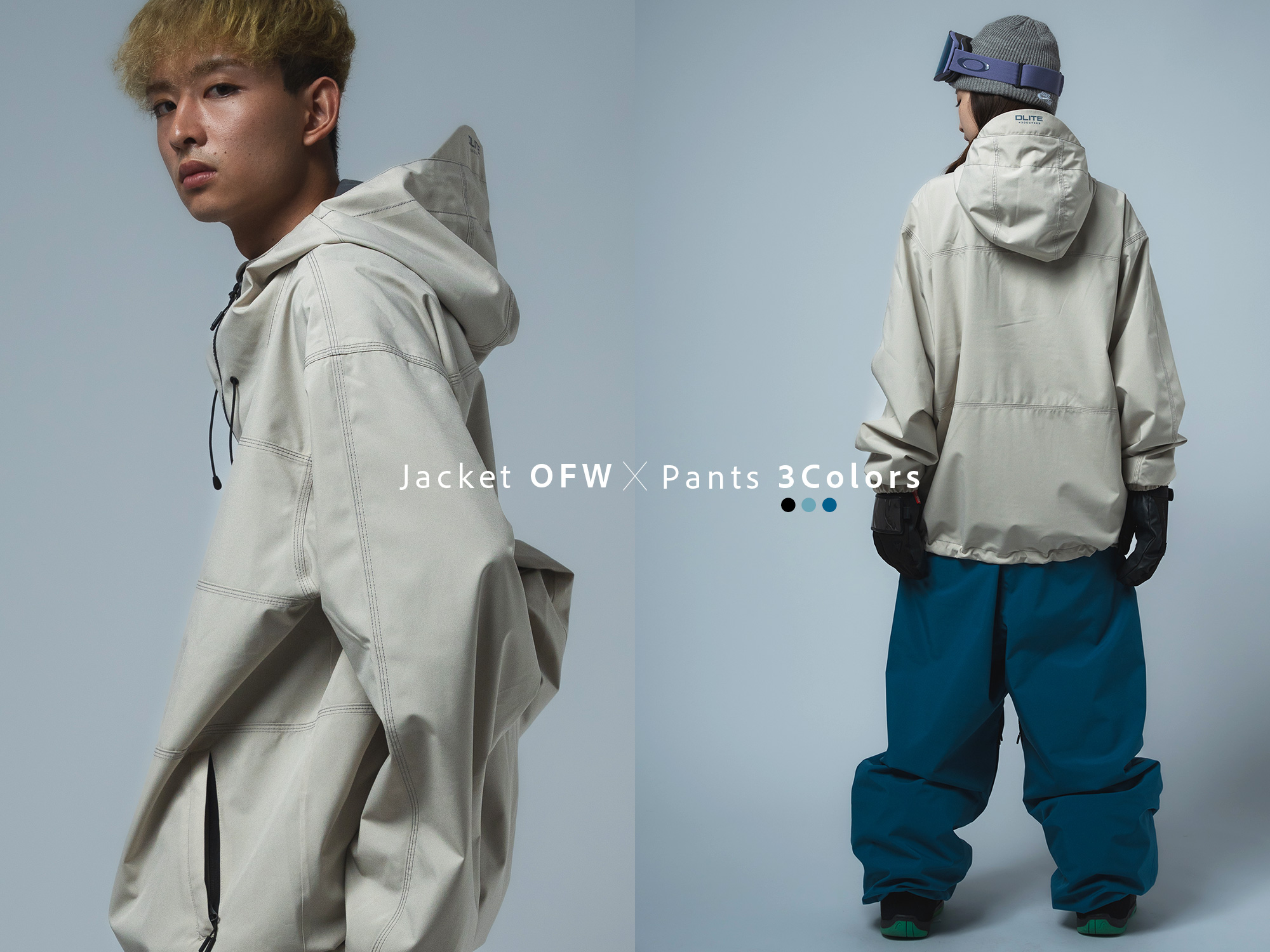 レディーススノーボードウェア上下セットofw