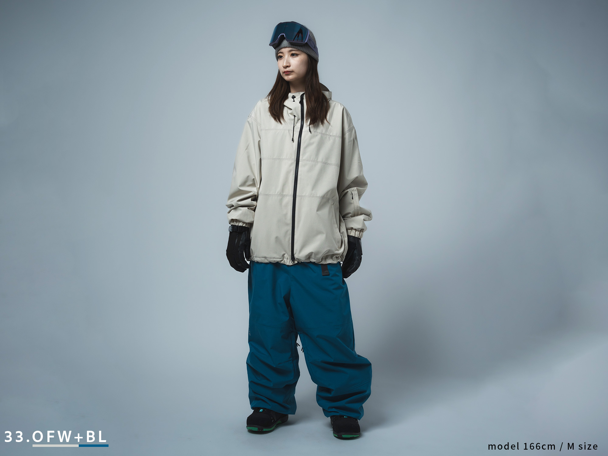 レディーススノーボードウェア上下セットofw