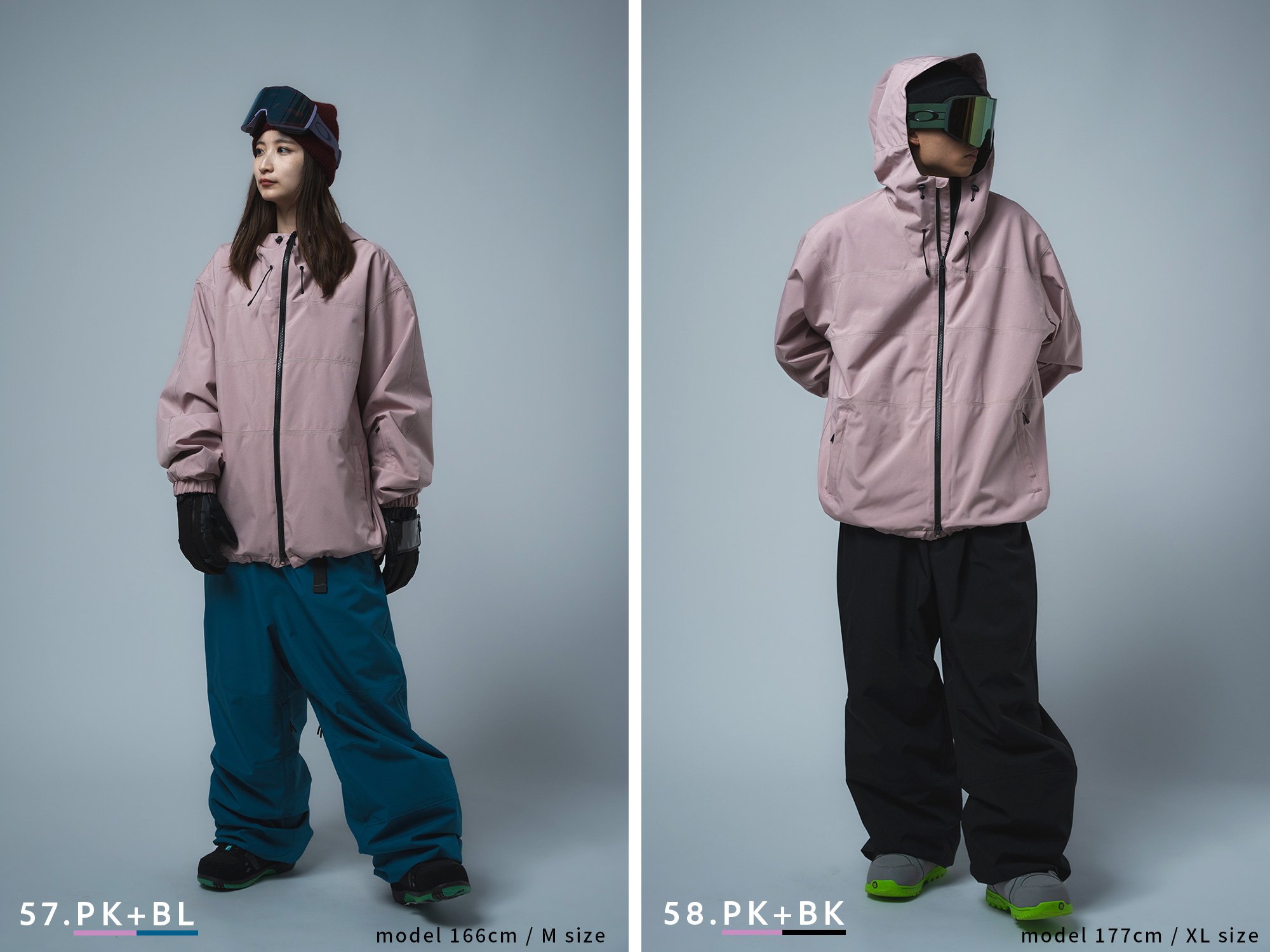 メンズスノーボードウェア上下セットpk