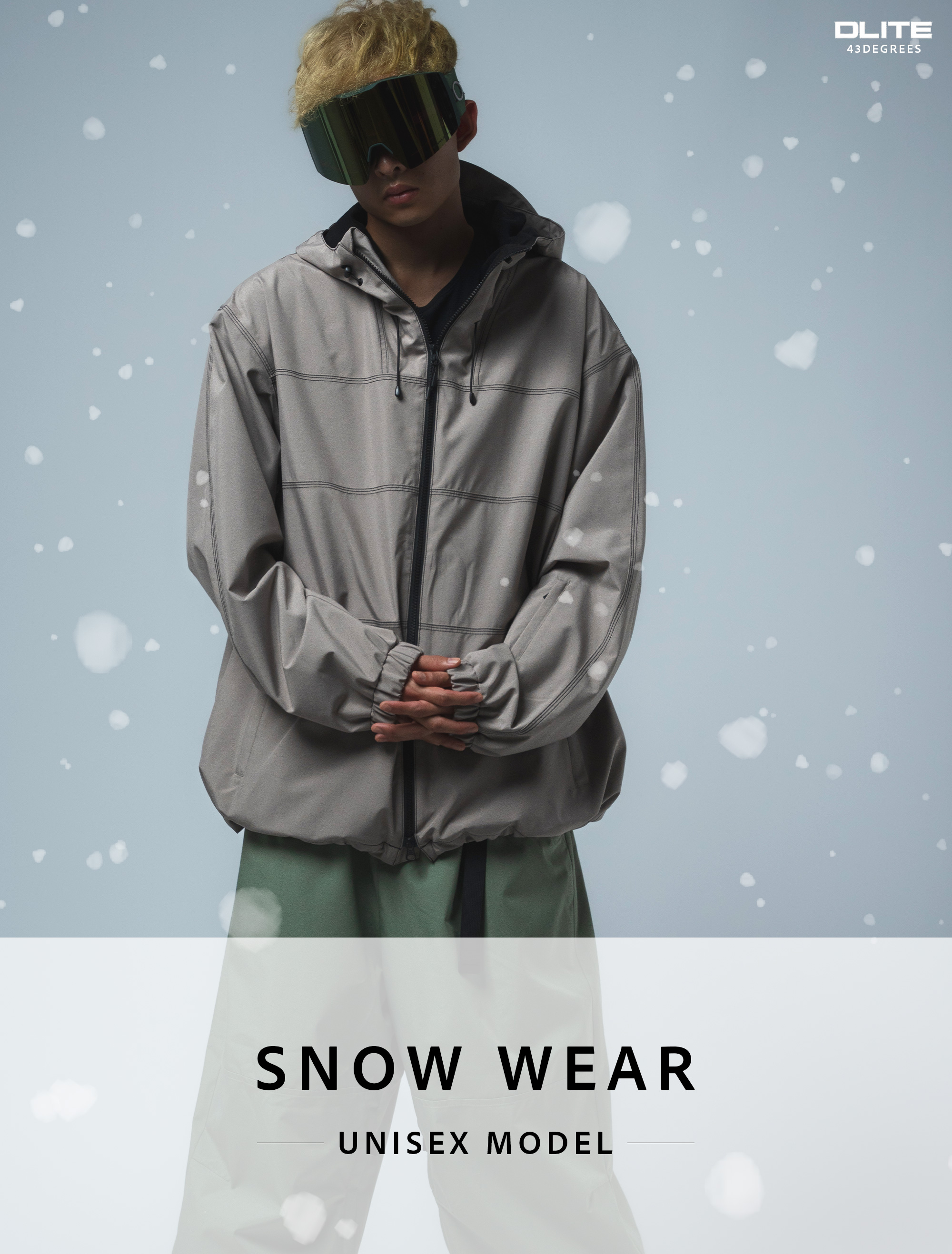 43DEGREES スノーボードウェア メンズ ジャケット スノボウェア スキー