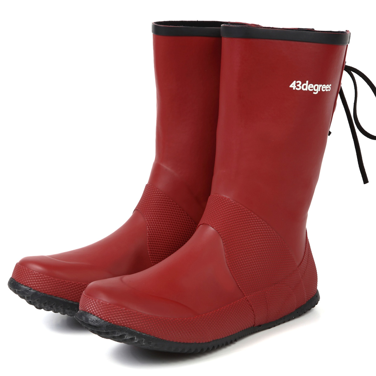 OFFSET着用　project gr ブーツ43箱あり 43DEGREES レインブーツ ショート レディース パッカブル おしゃれ