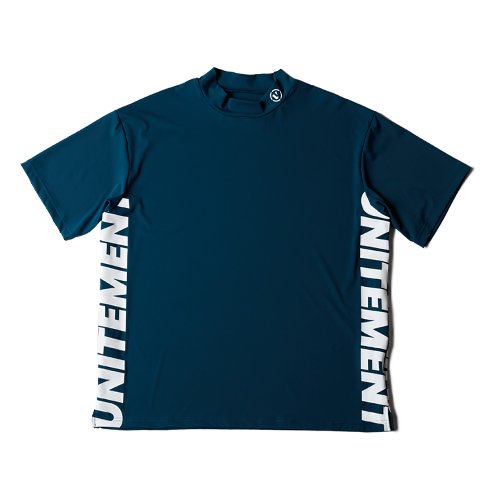 【美品】UNITEMENT ユナイトメント モックネック半袖シャツ 接触冷感 M unitement 【最新作】ゴルフウェア メンズ 半袖 モックネックシャツ