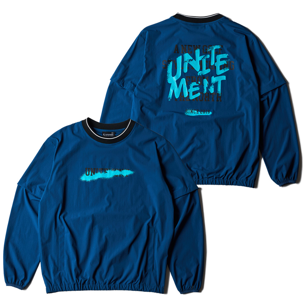 unitement 【最新作】ゴルフウェア メンズ 2Way 長袖 半袖 ゴルフ