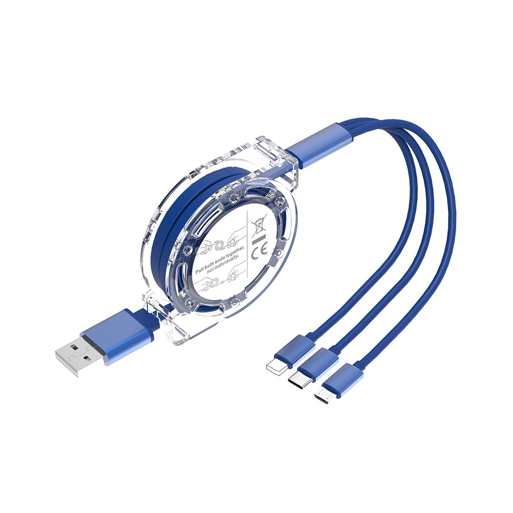 期間限定4本20％OFF】3in1充電ケーブル 充電器 巻き取り iPhone