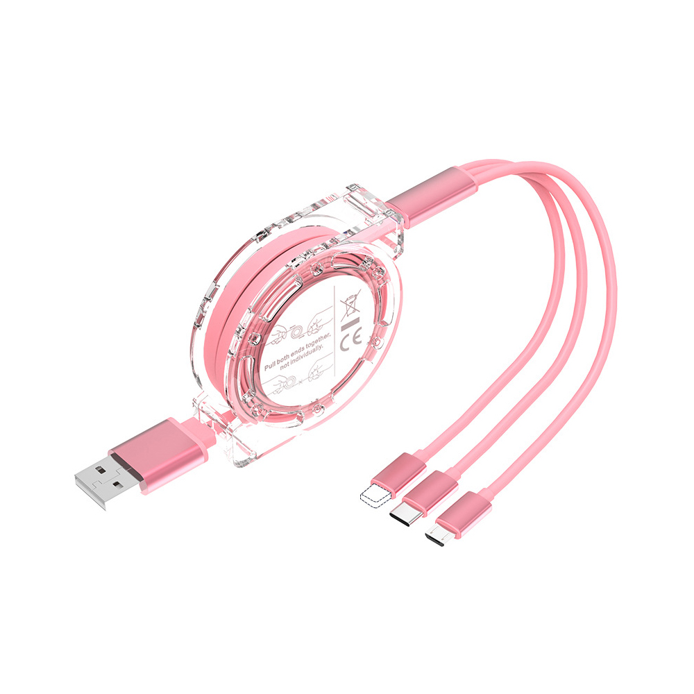 期間限定4本20％OFF】3in1充電ケーブル 充電器 巻き取り iPhone