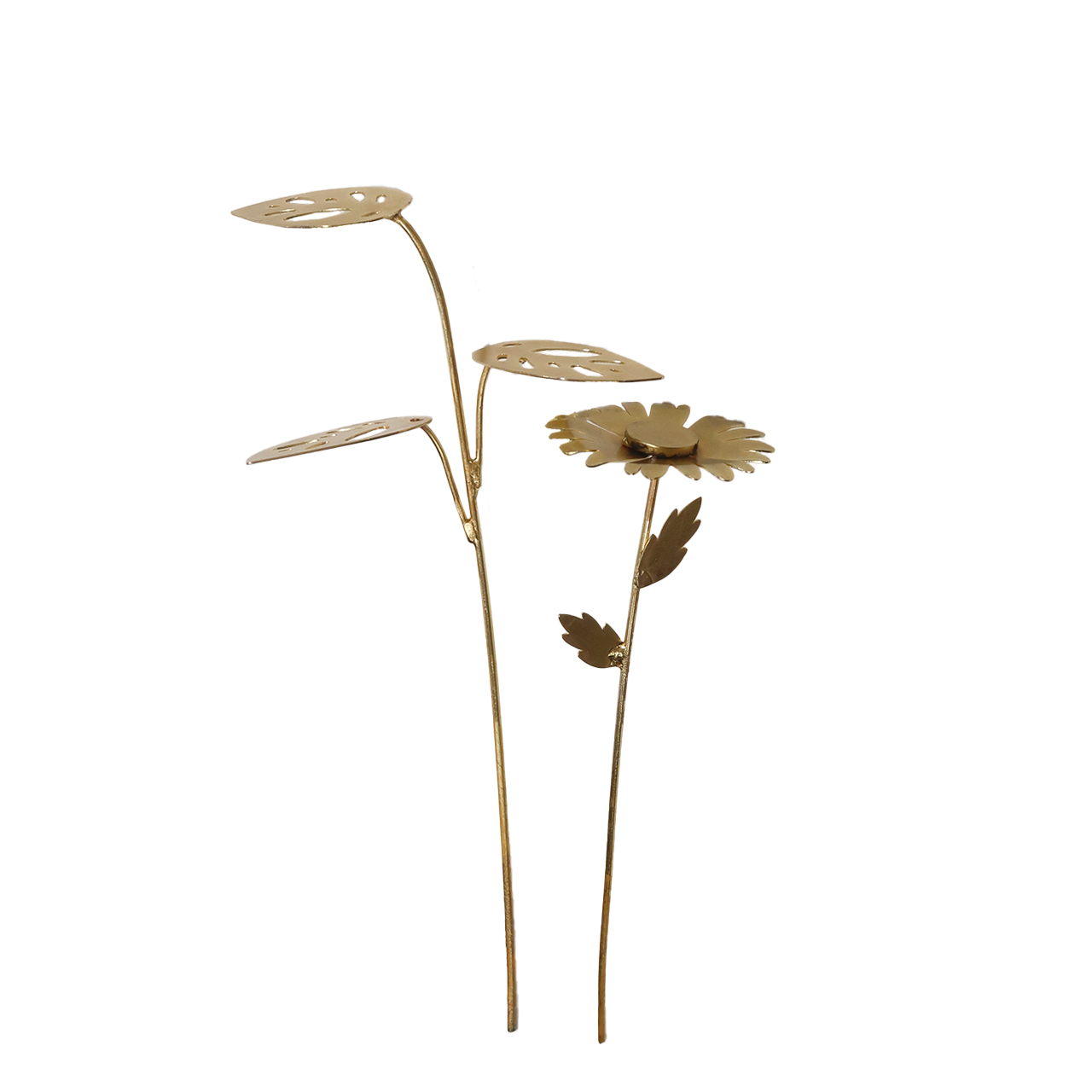 アートフラワー フラワー 2本セット 花 植物 かすみ草 オリーブ