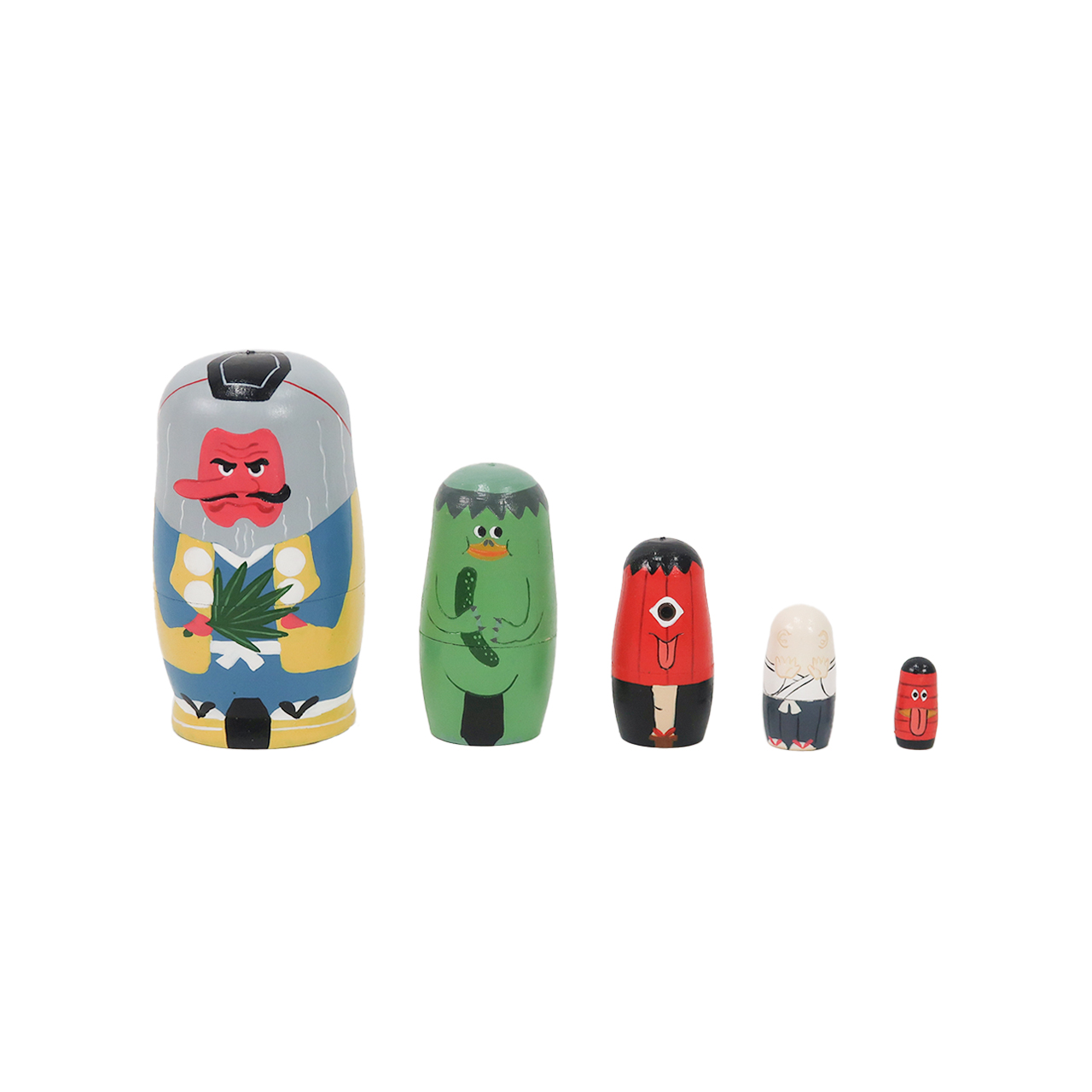 Creer マトリョーシカ 人形 妖怪 妖怪グッズ 天狗 河童 のっぺらぼう