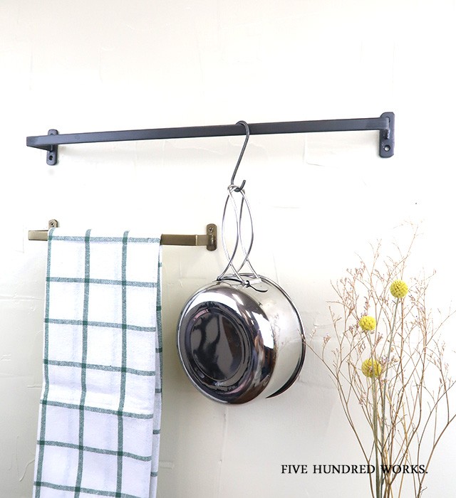 タオル ハンガー フック アンティーク DIY アイアンタオルハンガー380