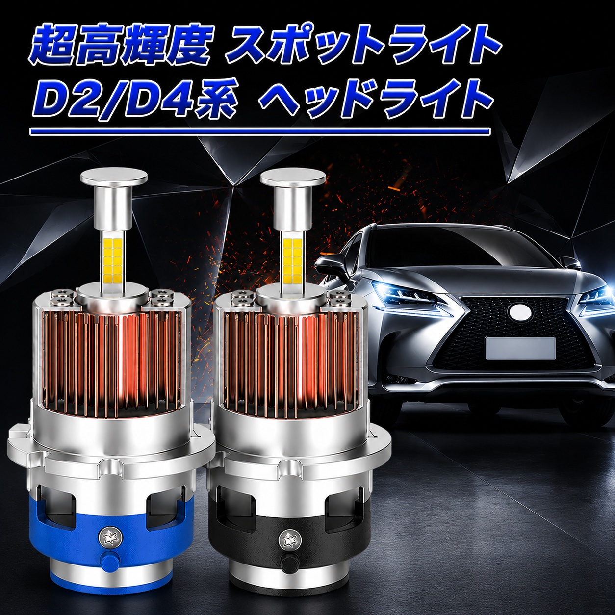 ムーヴ ヘッドライト HID LA110S ダイハツ（DAIHATSU） ムーブ ムーヴ LA100S LA110S LED ヘッドライト
