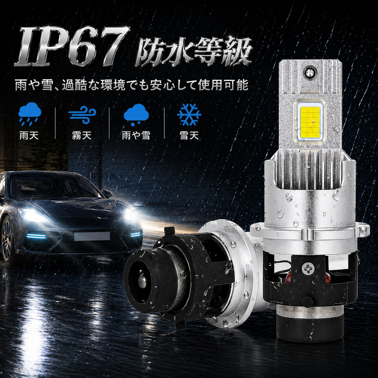 ダイハツ（DAIHATSU） ムーブ ムーヴ LA100S LA110S LED ヘッドライト