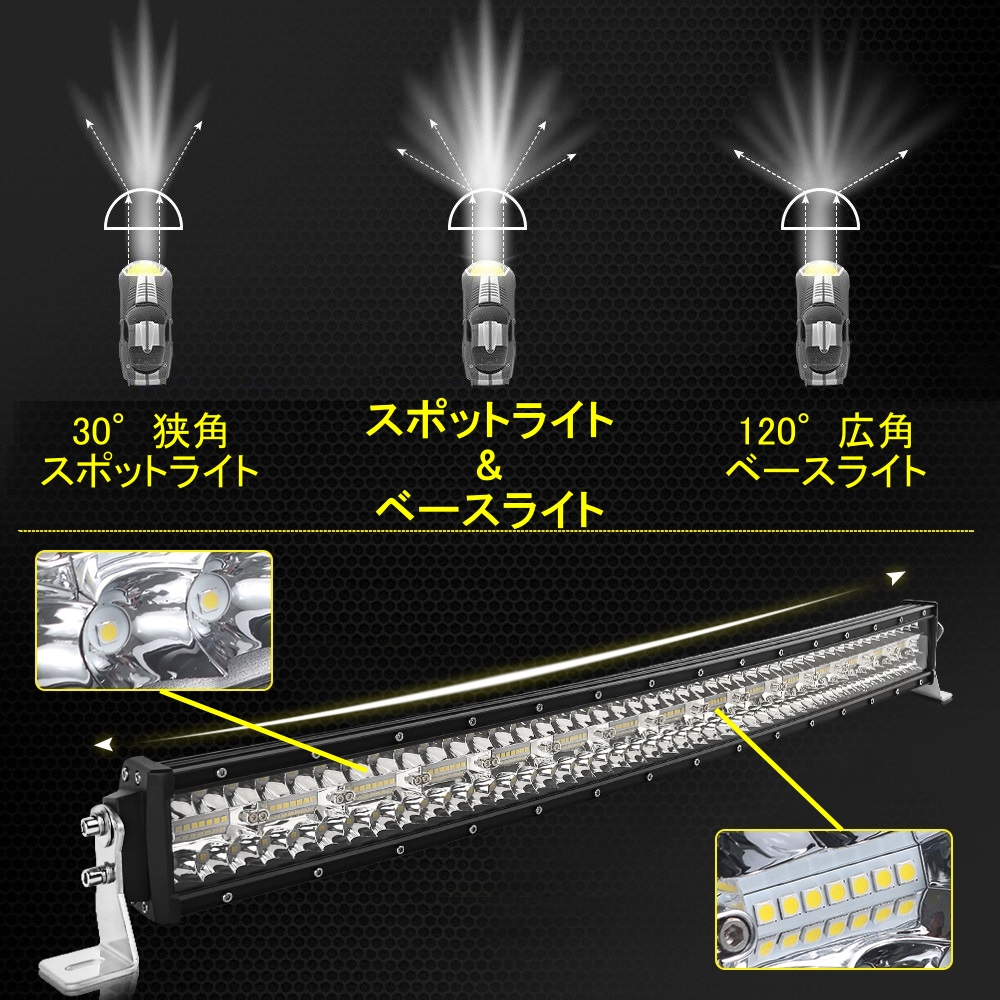 LED ライトバー 車 ホンダ トゥデイ JA4 JA5 ワークライト 53cm 22インチ 爆光 3層 ストレート｜510supply2｜07