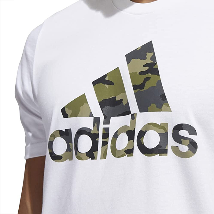 adidas アディダス スポーツTシャツ TEE ad22 迷彩ロゴ コットン