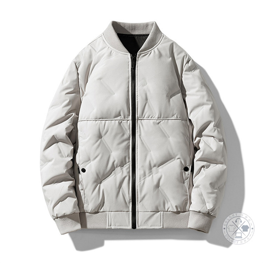5445 メンズ ダウンジャケット ジャンパー MA-1タイプ ホワイトダウン