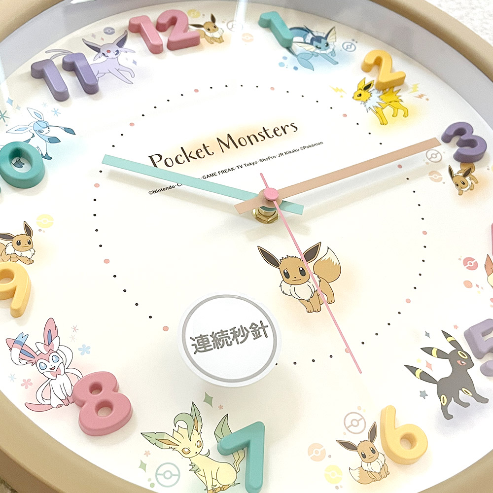 POKEMON ポケモン 掛け時計 ポケットモンスター/アイコンウォール