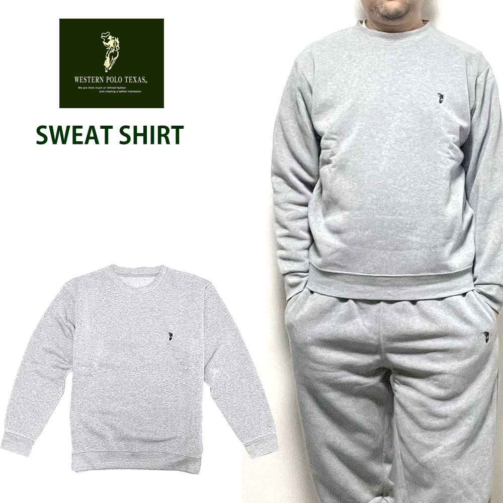 ウエスタン POLO スウェット トレーナー 裏起毛 ユニセックス メンズ