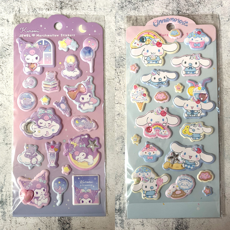 サンリオ ストーン付き ジュエルマシュマロステッカーズマジカル