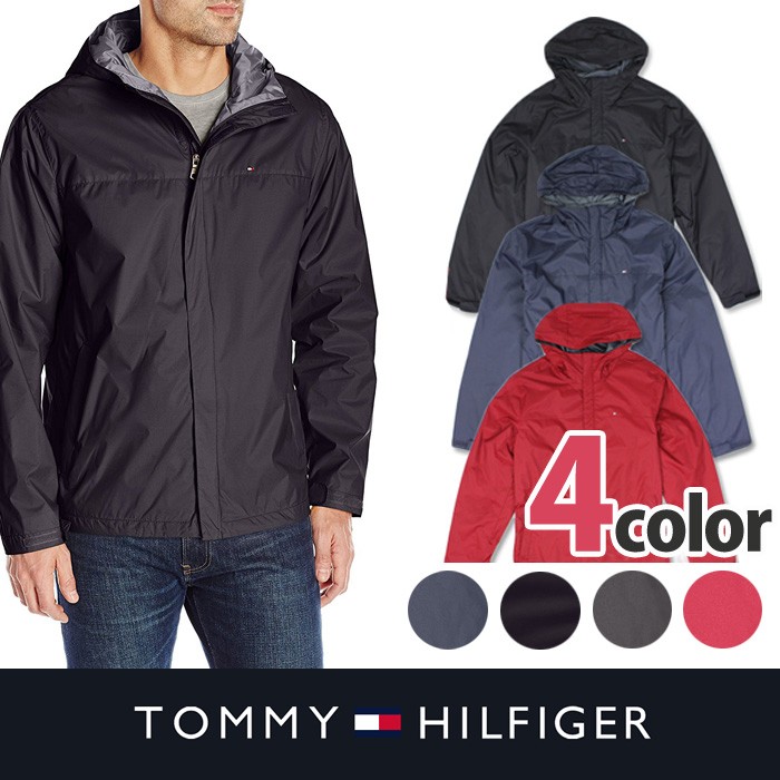 TOMMY HILFIGER トミーヒルフィガー メンズ ナイロンジャケット ブラック レッド ネイビー 撥水加工 t451 :t451:5445  Yahoo!店 - 通販 - Yahoo!ショッピング