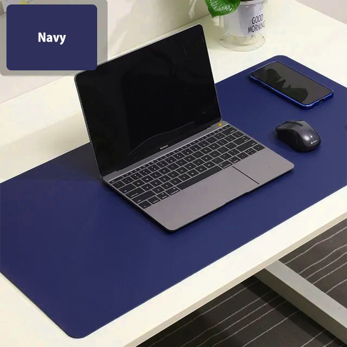 PCマット マウスパッド デスクマット くすみカラー フェイク