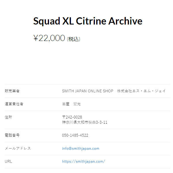 スミス SMITH Squad XL Citrine Archive スノーゴーグル スノーボード アジアンフィット ラージサイズ クロマポップ  平面レンズ 正規品 : sm-2122-sqxl-ciar : 54TIDE - 通販 - Yahoo!ショッピング