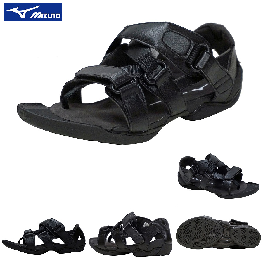 Mizuno スポーツサンダル ブラック B1GJ178509 10019285_1.jpg