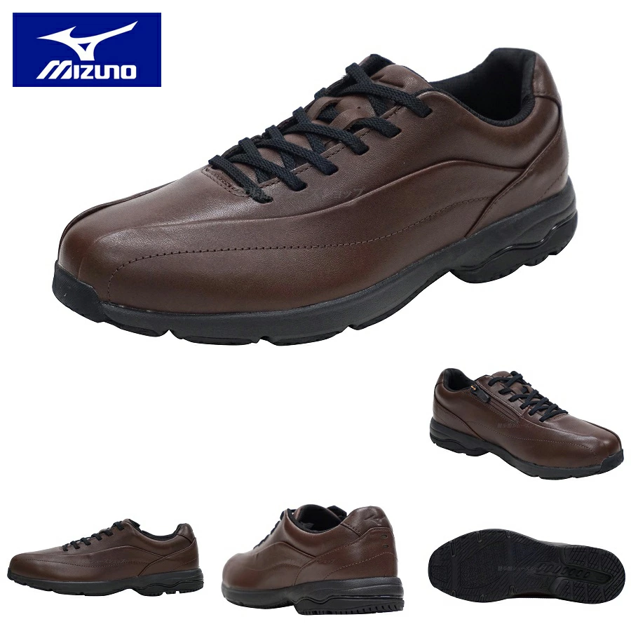 Mizuno ブラックウォーキングシューズ 3E LD40ⅦGTX ゴアテックス LD40 VII SW GTX(ウォーキング／ゴアテックス／防水)[ユニ