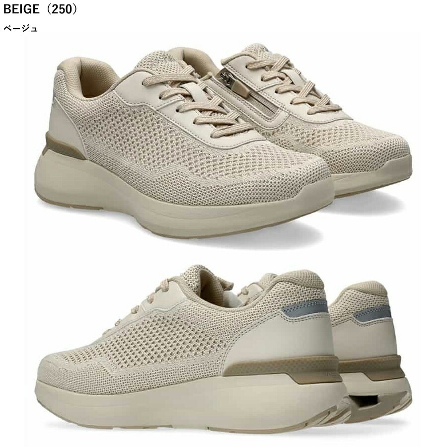 アシックス asics  ニーズアップ KNEESUP W022 1242A022 レディース ウォーキング シューズ スニーカー 紐タイプ ファスナー付 5E相当 アシックス商事の画像