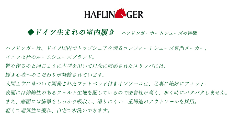 HAFLINGER ハフリンガー ホームシューズ No.6340 ネイビーメランジ