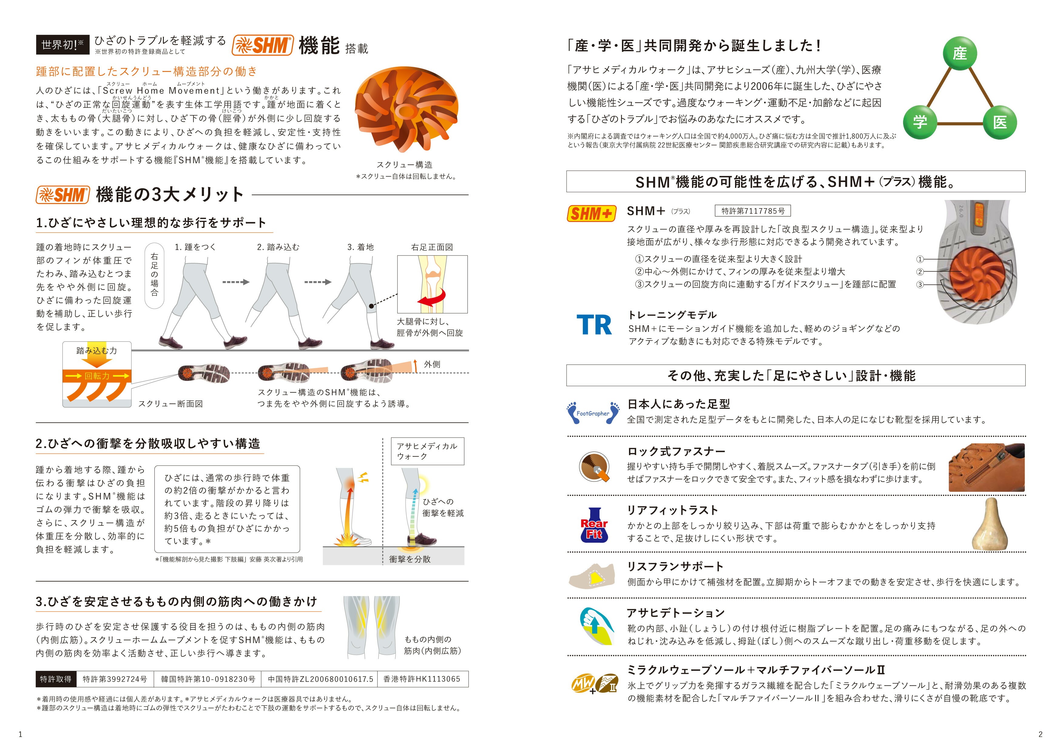 アサヒシューズ メディカル ウォーク レディース ウォーキング シューズ 靴 MS-L 全7カラー 4Eの画像