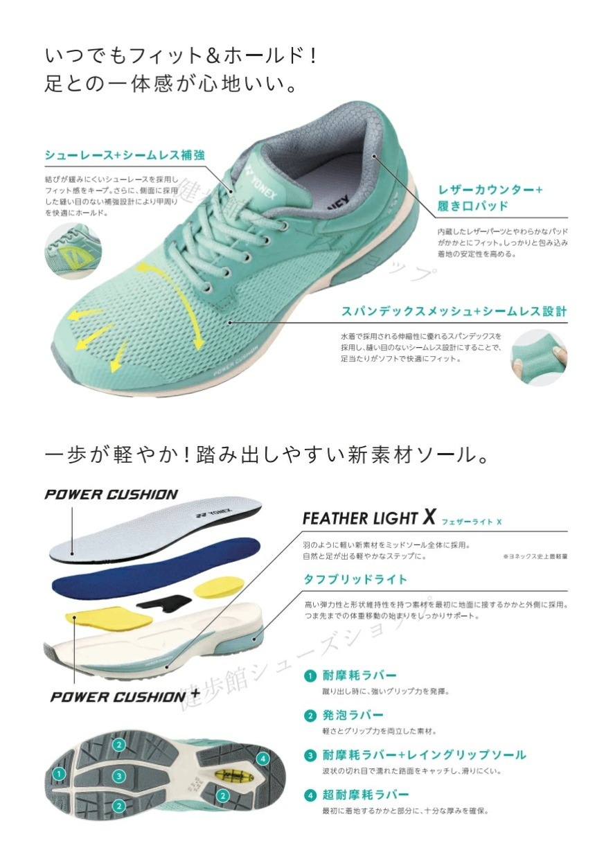 ヨネックス ウォーキングシューズ レディース メンズ 靴 SHW116 SHW-116 グレー 3.5E YONEX パワークッショ ジョギング  ランニング ヨネックス パワークッション : 10019282 : 健歩館ヤフー店 - 通販 - Yahoo!ショッピング