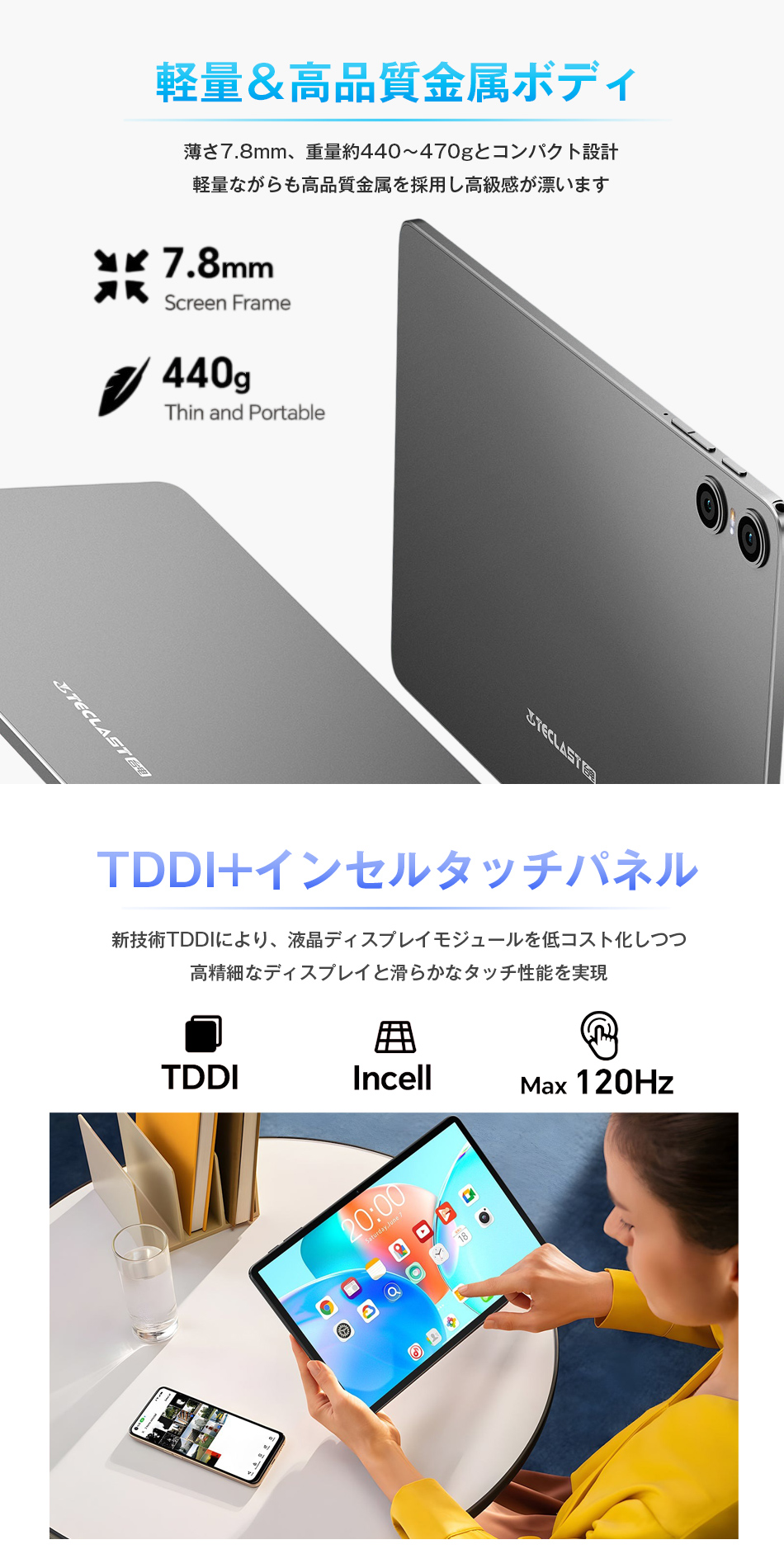 TECLAST 【5555円OFF☆】＼10点セット／ケース付き タブレット 本体 10