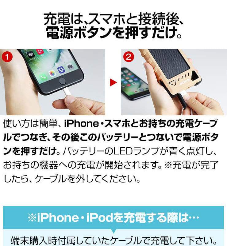 mighty ポータブル大容量バッテリー　カーキ　新品未使用　送料込み ポータブル電源 大容量バッテリー MIGHTY マイティ mighty ポータブル