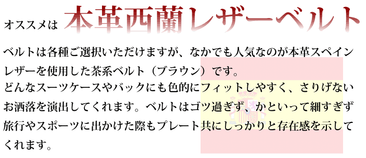 大人タグプレートスペインレザー