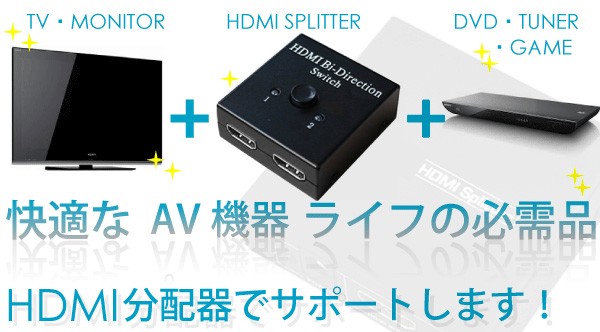 HDMIセレクタで毎日をもっと便利に