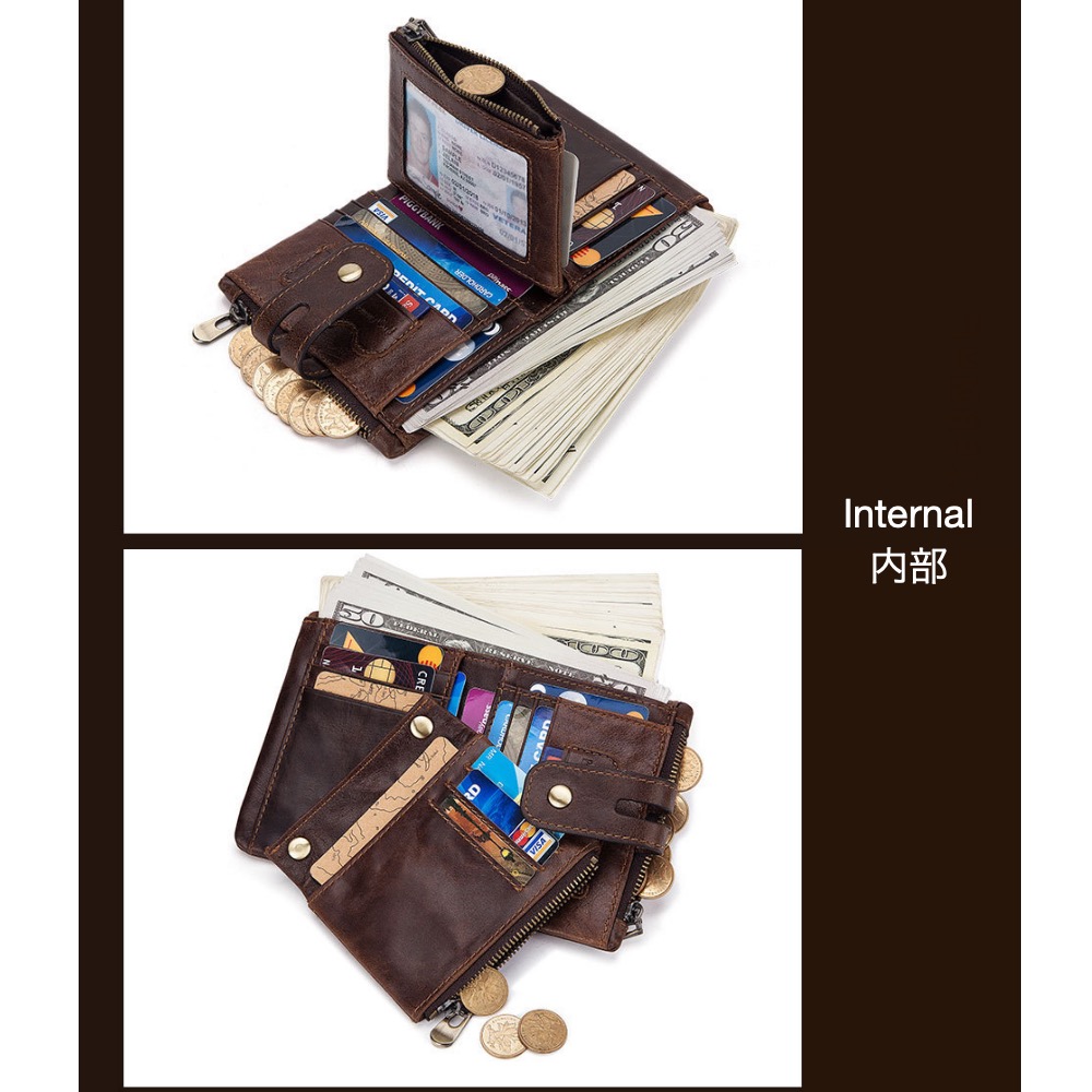 財布 メンズ 二つ折り 折りたたみ 本革 コンパクト ファスナー 小銭