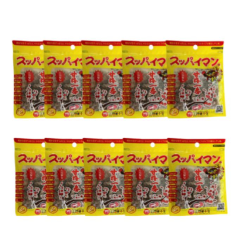 スッパイマン甘梅一番15g たねなし 沖縄 上間菓子店 ブランド 個包装