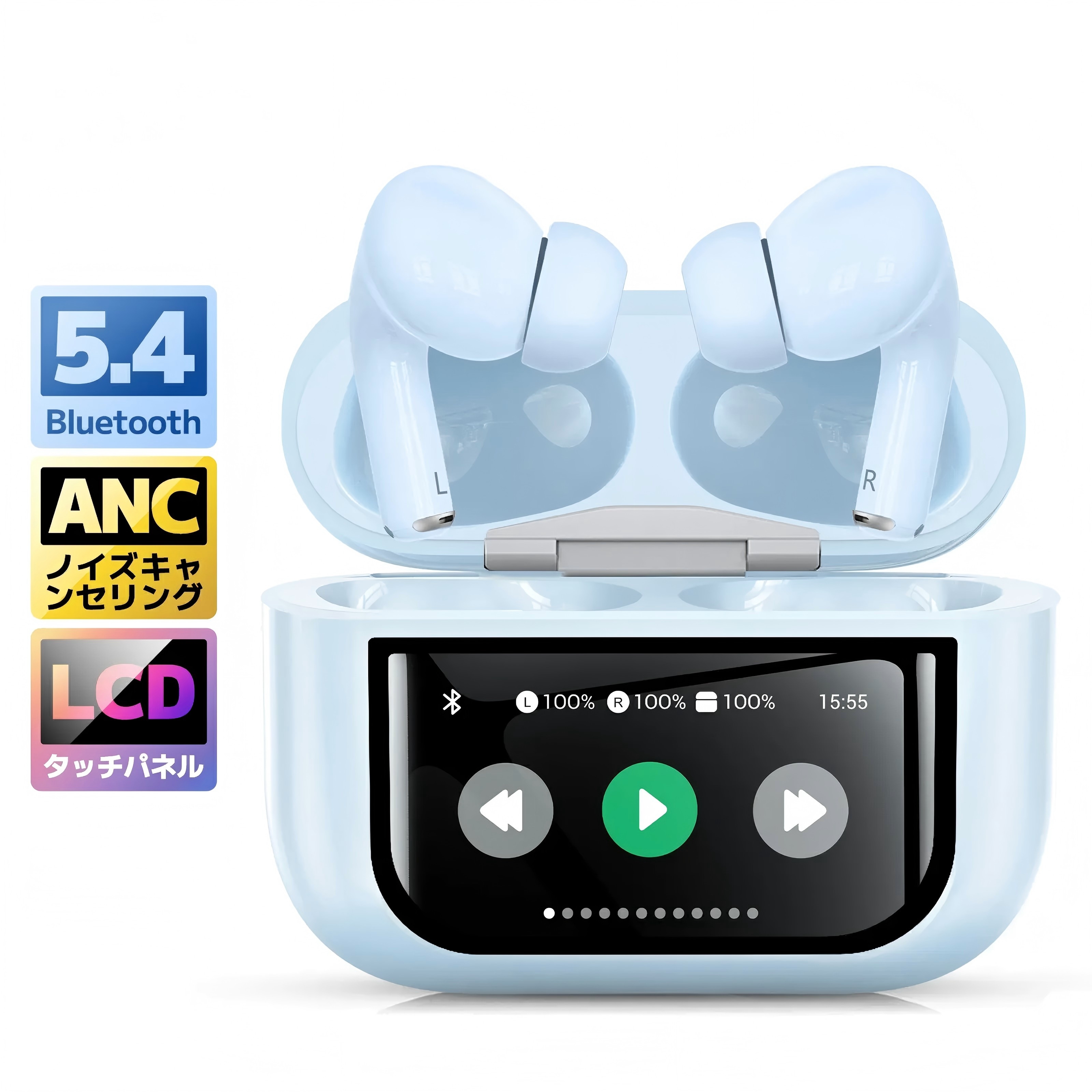 大特価2580円 ワイヤレスイヤホン[2025年新型モデル・多機能タッチ