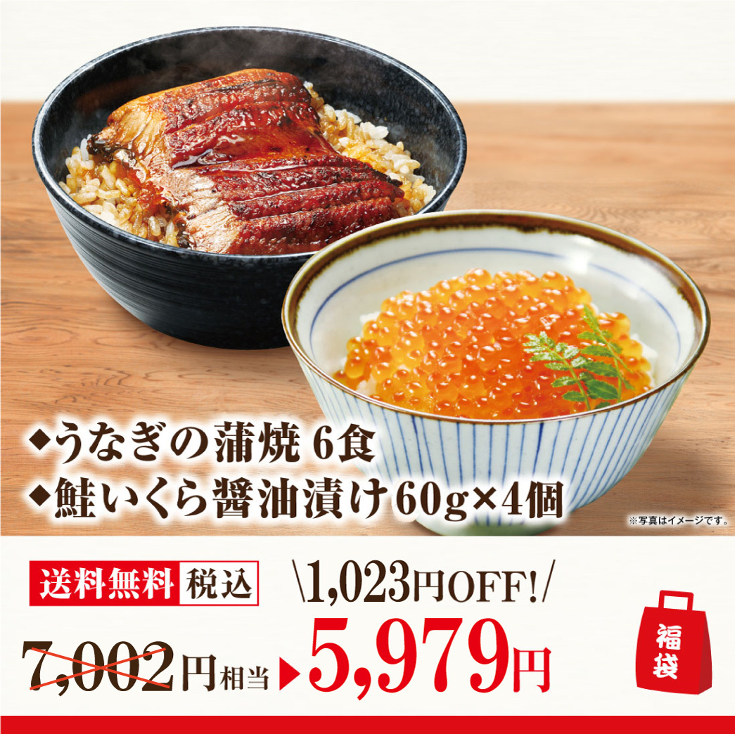 21新入荷 福袋 うなぎ 蒲焼 6食 65g 食 鮭いくら醤油漬け60g 4個 くら寿司 無添加 炭火焼き 山椒 タレ 魚介 いくら 大粒 Heartlandgolfpark Com