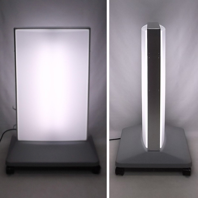 LED電飾スタンド看板（Mワイド）無地正面・側面ライトアップ