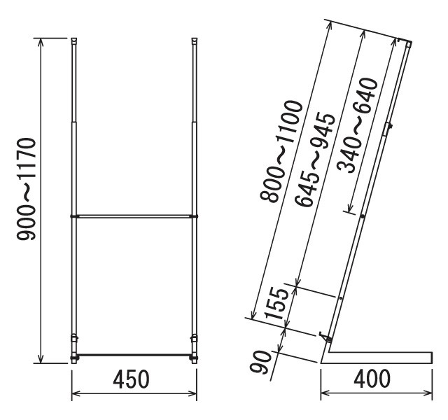 傾斜型パネル用スタンド パネルスタンド パネル置き 額置き ディスプレイ : a160-2154 : 看板ショッピングセンター - 通販 -  Yahoo!ショッピング