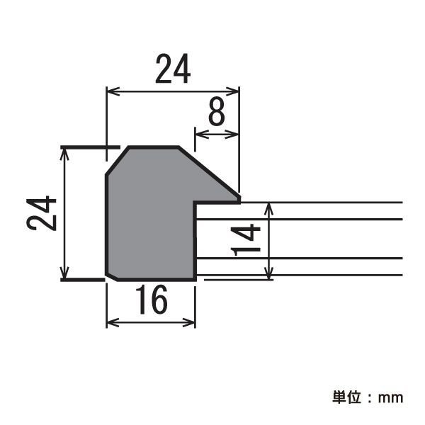 高級コルクボード（L）／60cm×90cm パネル 額縁 掲示板 案内板 : a610z