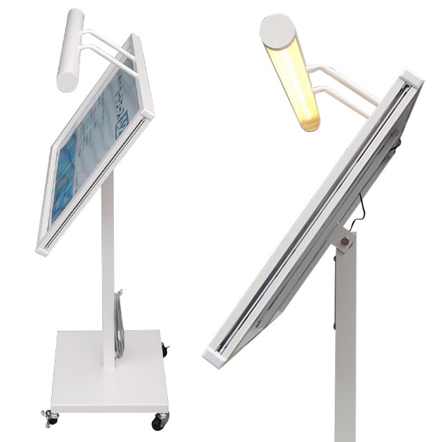 LEDライト付きメニュースタンド（A2ヨコ型） メニュー置き 飲食