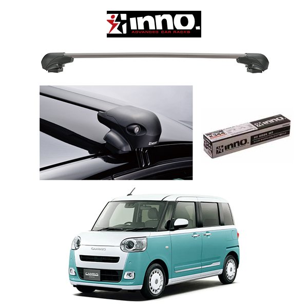 ダイハツ ムーヴキャンバス DAIHATSU MOVE CANBUS ルーフラック 『車種別セット』INNO イノー システムキャリア エアロベース  フラッシュタイプ アウトドア : in-b-move-c-fr : 6DEGREES-ONLINE - 通販 - Yahoo!ショッピング