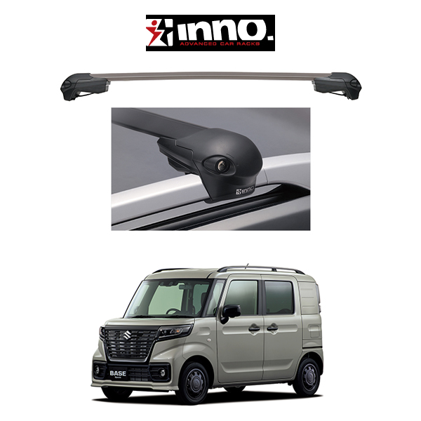 カーメイト INNO スズキ MK32S MK42S スペーシア ルーフキャリア 楽天市場】INNO スズキ MK32S MK42S系 スペーシア(ルーフレール