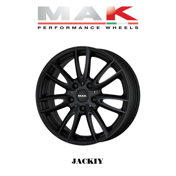 【本日特価】 JACKIY WHEELS ホイール4本セット』MAK Matte 4H 17×7.0J Black タイヤ・ホイール