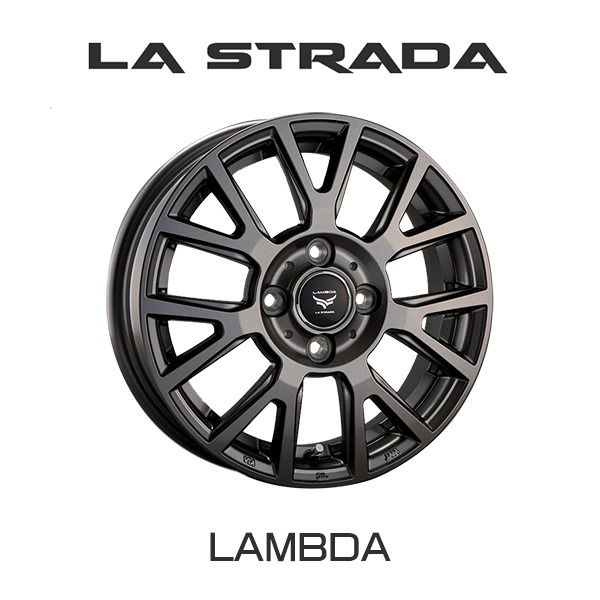 日産 ノート (E13) 専用『ホイール4本セット』LA STRADA TIRADO LAMBDA 15×5.5J 4H 100 チタングレー  ティラード ラムダ LTL555C50