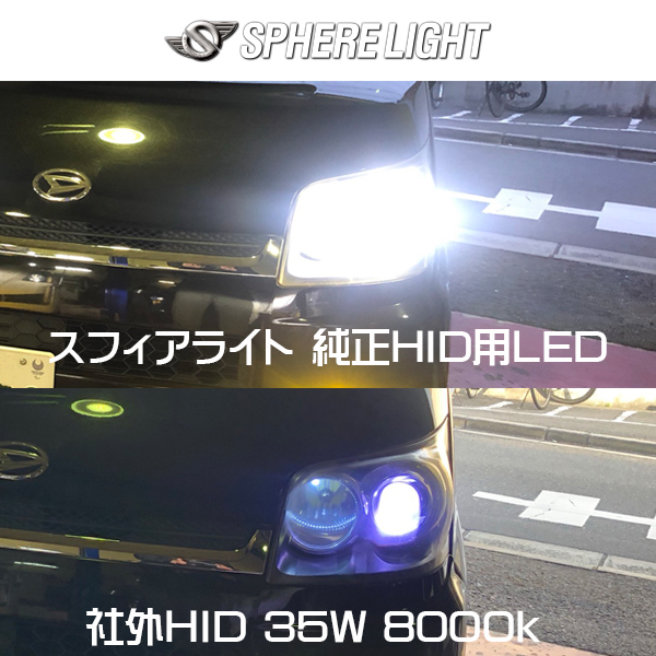 D4SR SPHERELIGHT (スフィアライト) 純正HID用LEDヘッドライト D4S/R 